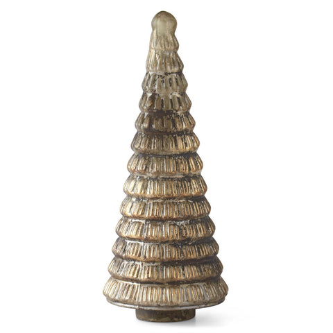 Lg Embossed Gold Mercury Glass Tree