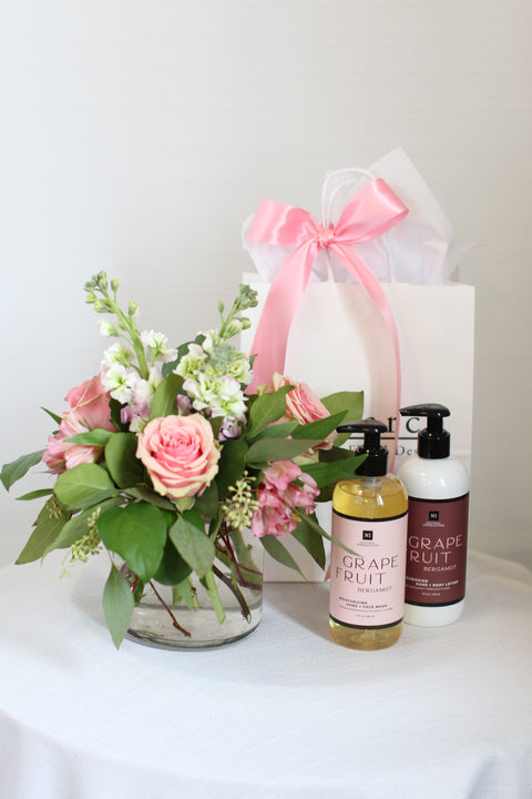 Floral Gift Set Grapefruit