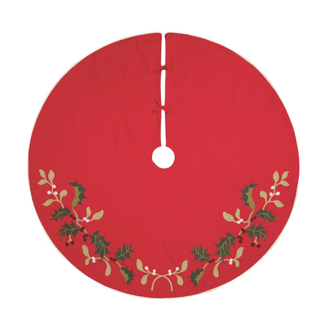 Holly Branch Tree Skirt