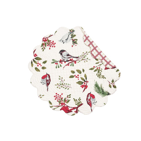 Sprig Birds Round Placemat