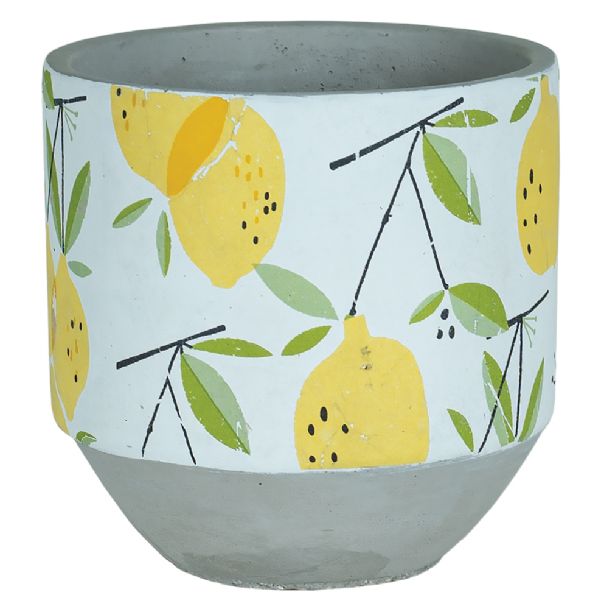 lemon planter pot 6" Lemon Design Planter – Monarch Garden and Floral Design