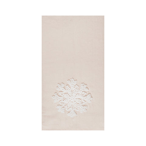 White Snowflake Towel