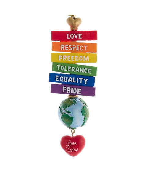 Resin Pride Sign Orn