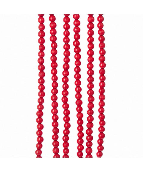 Red Wood Bead Garland