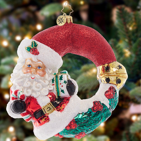 Santa Wreath Orn