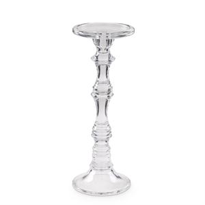 13.75 Inch Slender Glass Candleholder