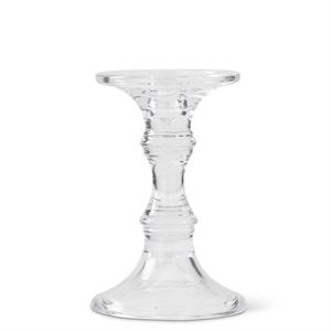 7 Inch Short Glass Candleholder