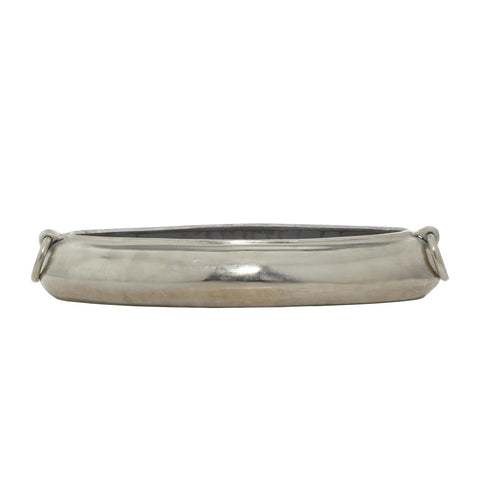 Silver Aluminum Bowl 24"
