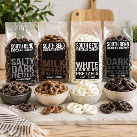 Chocolate Covered Pretzels - Dark Chocolate - 14 oz Bag