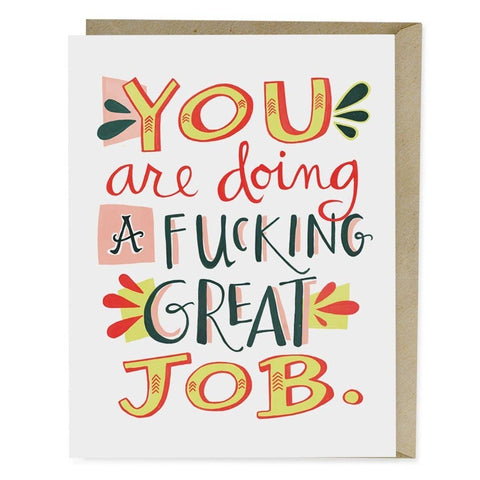 Great Job Encouragement Card