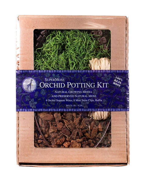 Orchid Potting Kit, Spanish Moss: Natural / 120 cu. in. Display Box