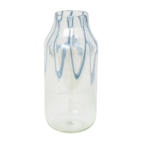 Wavy Blue Vase 17"