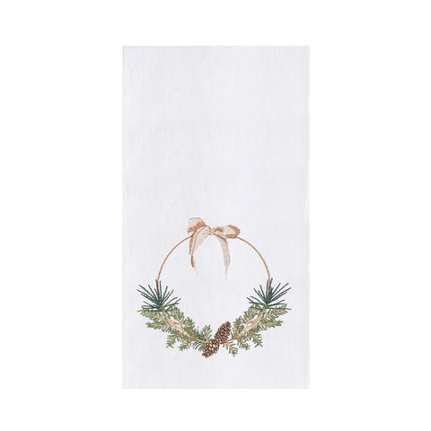 Pinecone Wreath Towel