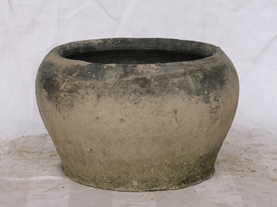 Andover Terracotta Farm Pot, Mossed Blackstone