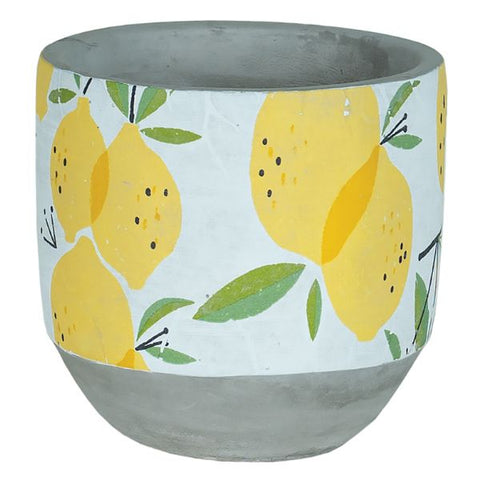 4.5" Lemon Design Planter