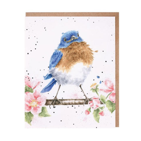 'The Bluebird' Blue Tit Card