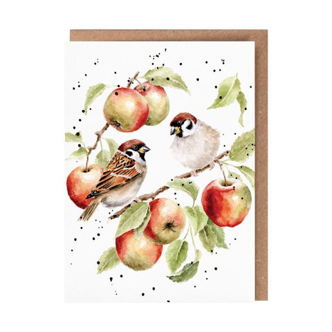 'The Apple Tree' Sparrow Card