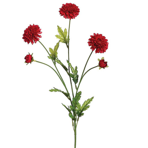 Pom Pom Mum Spray red