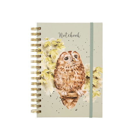 'Treetops' Owl Spiral Bound Journal